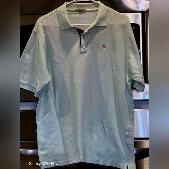 Burberry London XL Light Green Polo Shirt - Picture 3 of 7